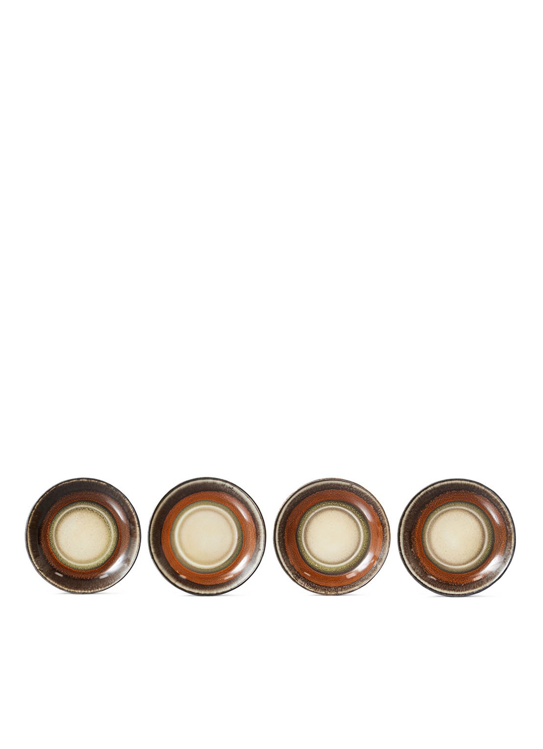 HKliving Dark Roast schotel 11,5 cm - detail 3 orange