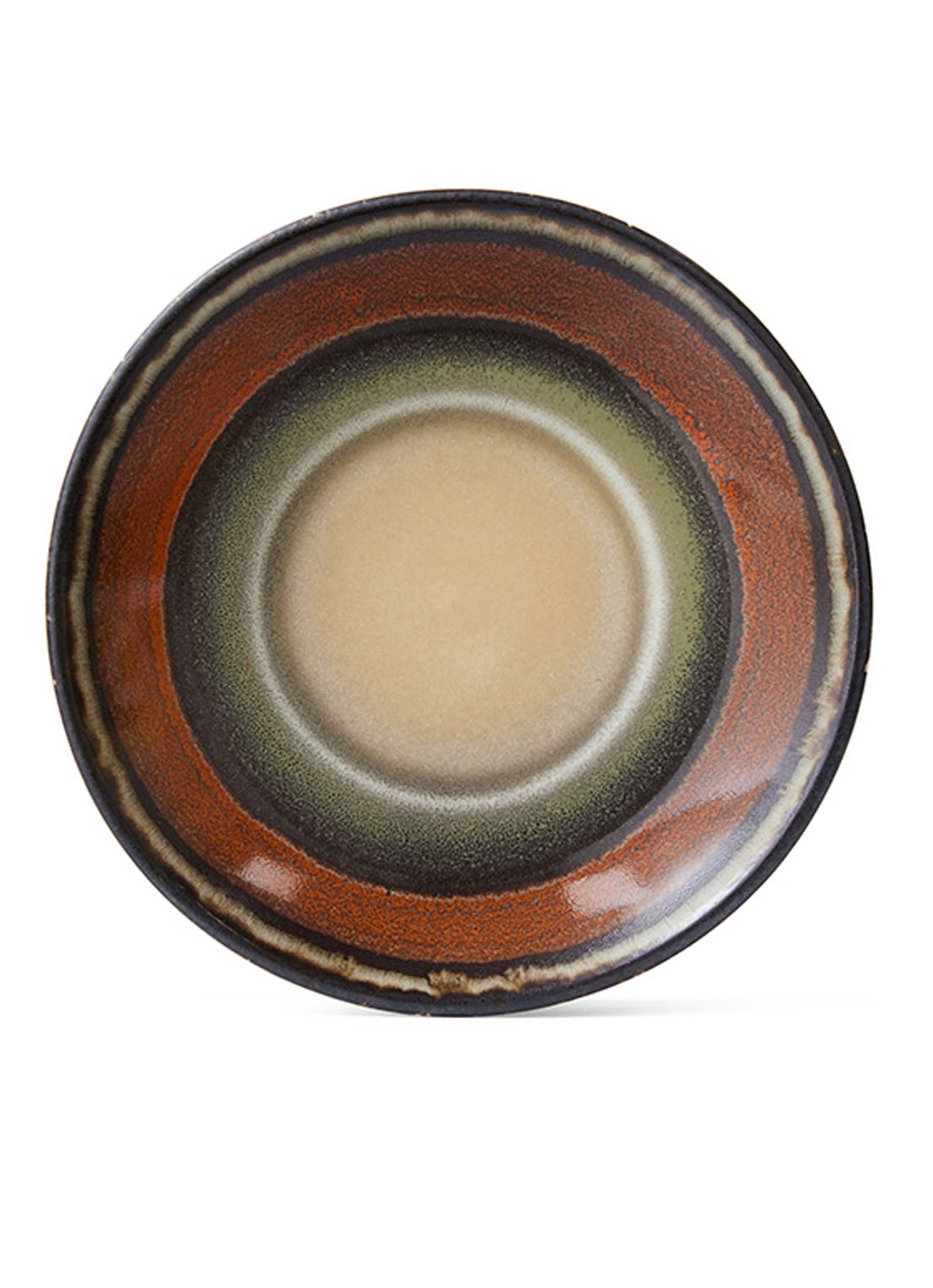 HKliving Dark Roast schotel 11,5 cm - voorkant orange