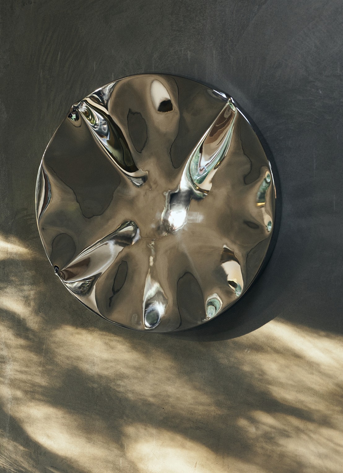 HKliving Dent wandelement 68 cm - detail 4 zilver