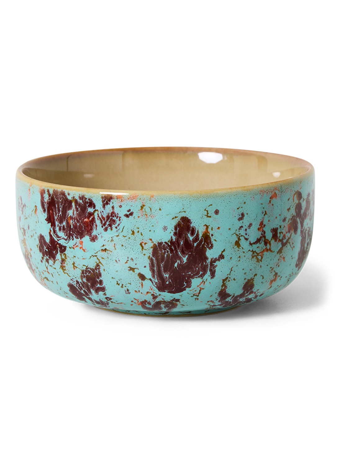 HKliving Dessert kom 12,5 cm - voorkant 4 turquoise