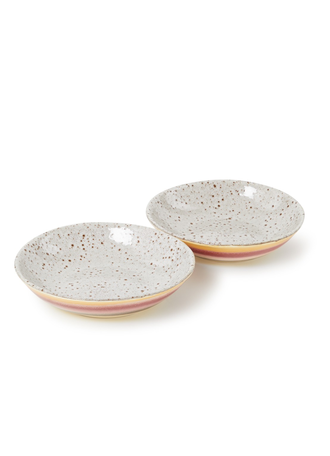 HKliving Diep bord 21 cm - voorkant multicolor