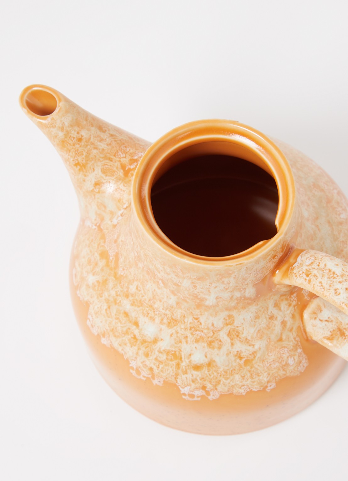 HKliving Dunes koffiepot 99 cl - voorkant 2 orange