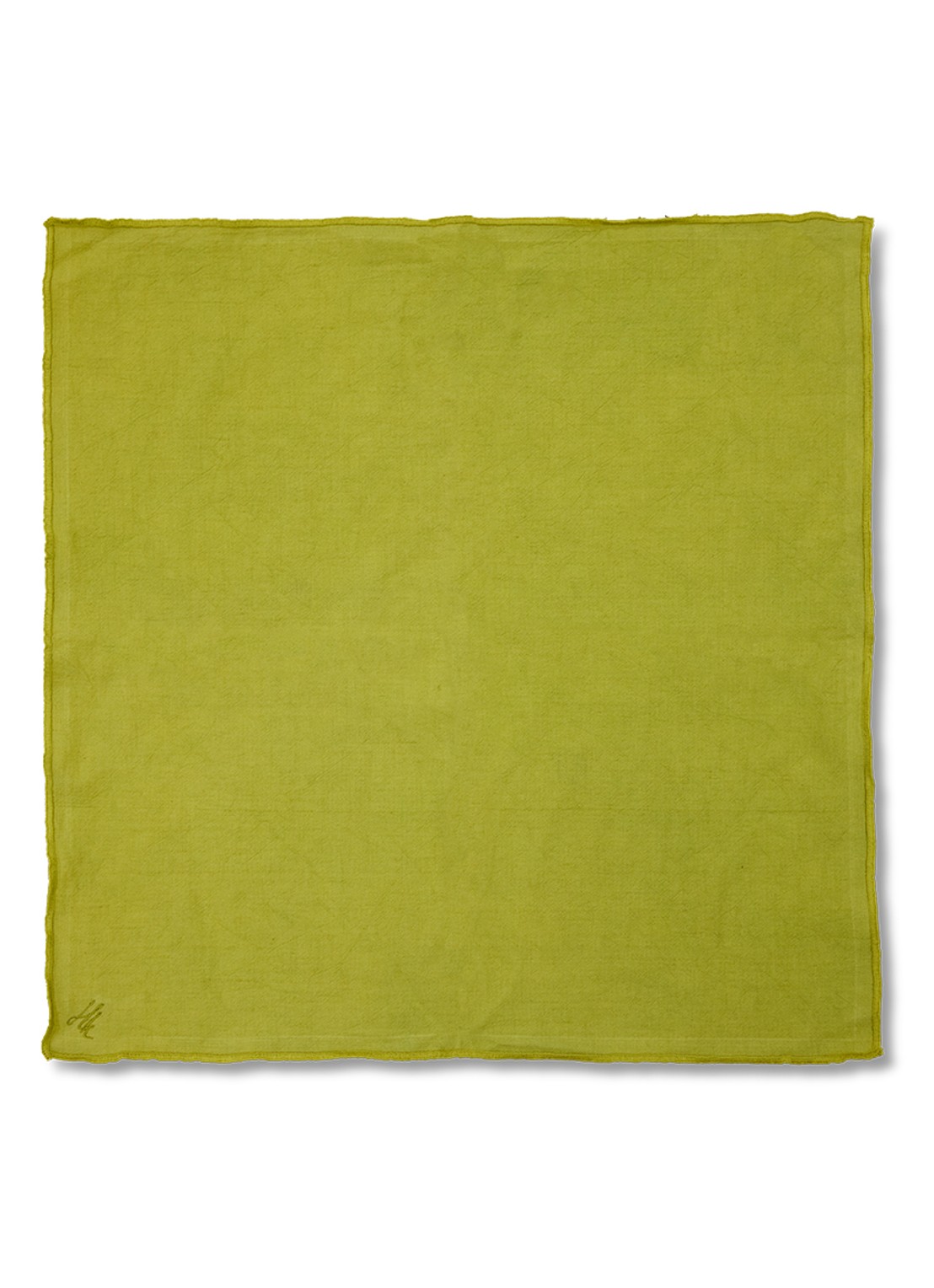 HKliving Ease servetten 50 x 50 cm set van 2 - voorkant 3 groen