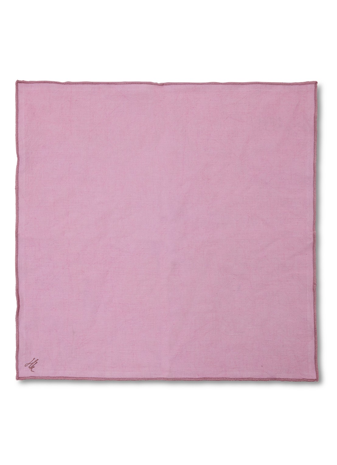 HKliving Ease servetten 50 x 50 cm set van 2 - voorkant 2 roze