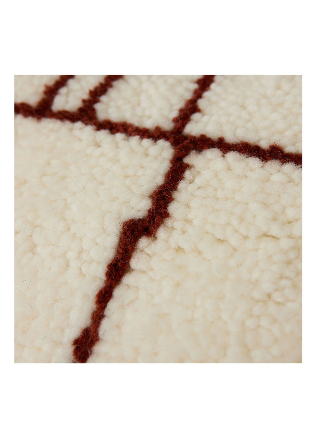 HKliving Easy sierkussen 60 x 40 cm - detail 5 bordeauxrood