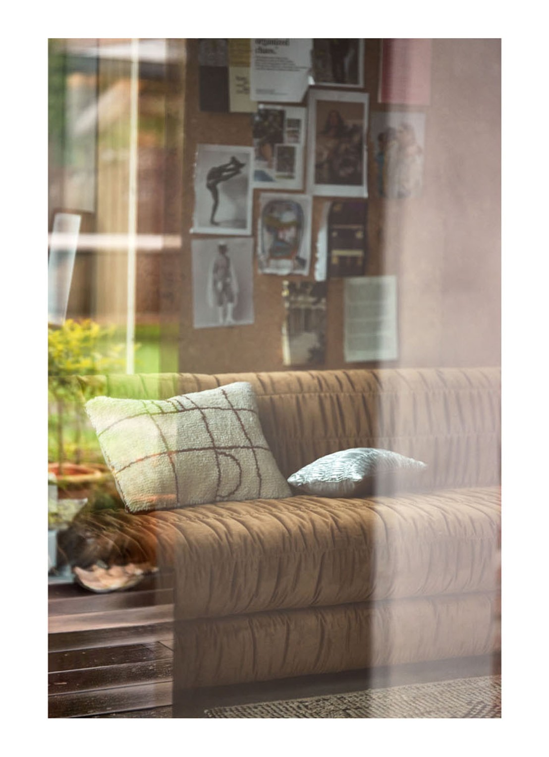 HKliving Easy sierkussen 60 x 40 cm - detail 6 bordeauxrood