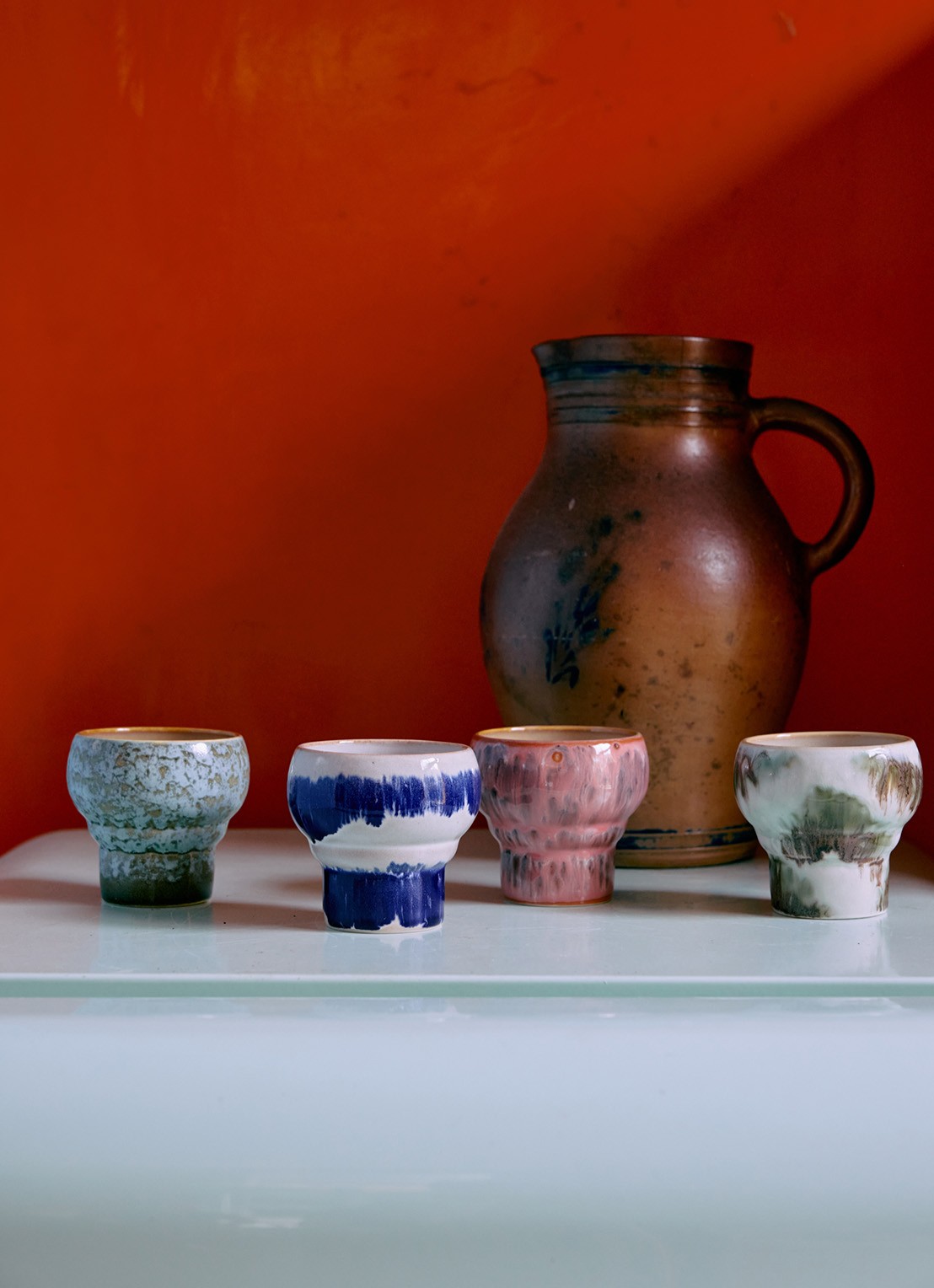 HKliving Expression lungo mok set van 2 - achterkant 3 roze