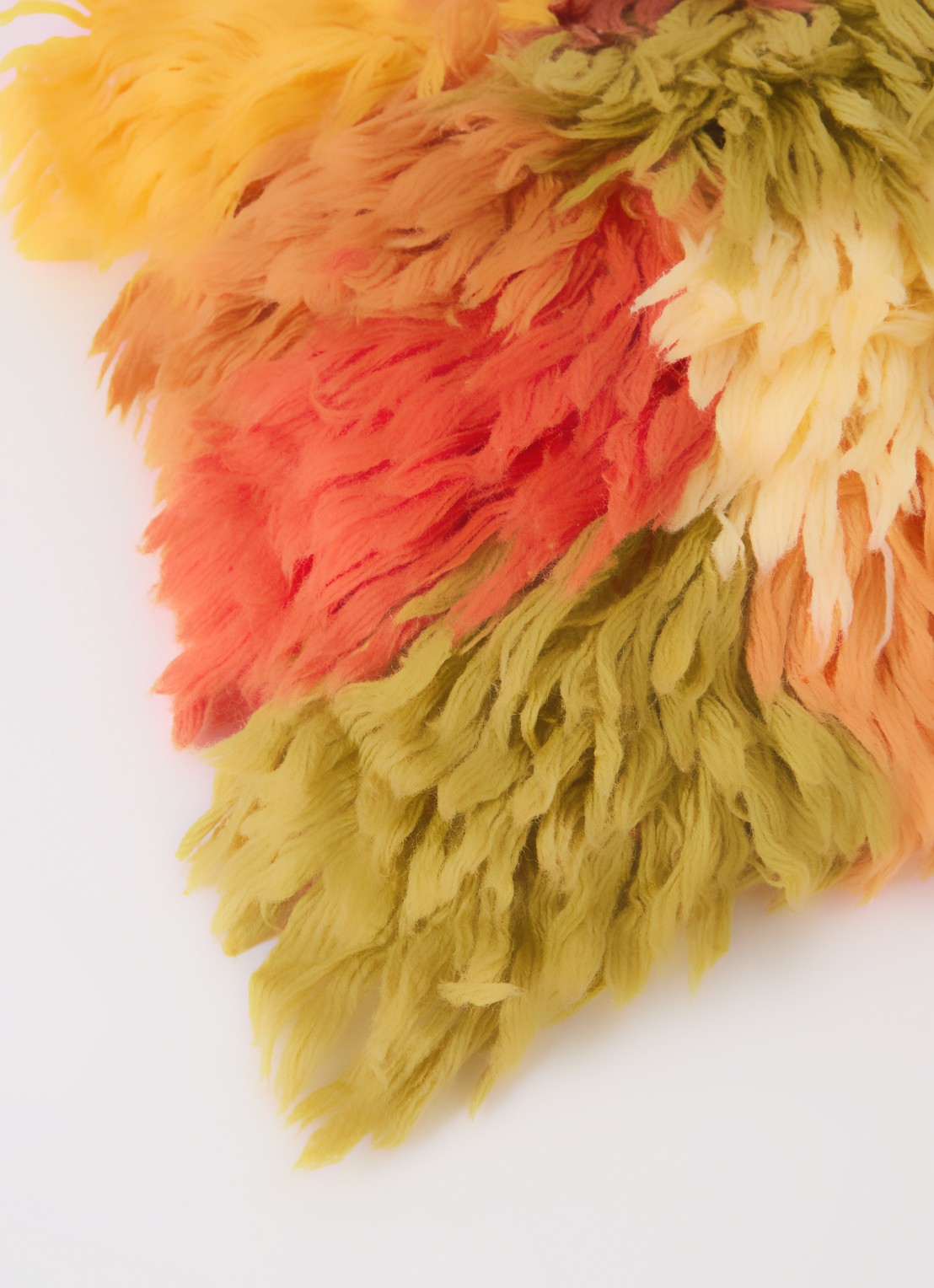 HKliving Fluffie Rag sierkussen 60 x 40 cm - detail 2 multicolor