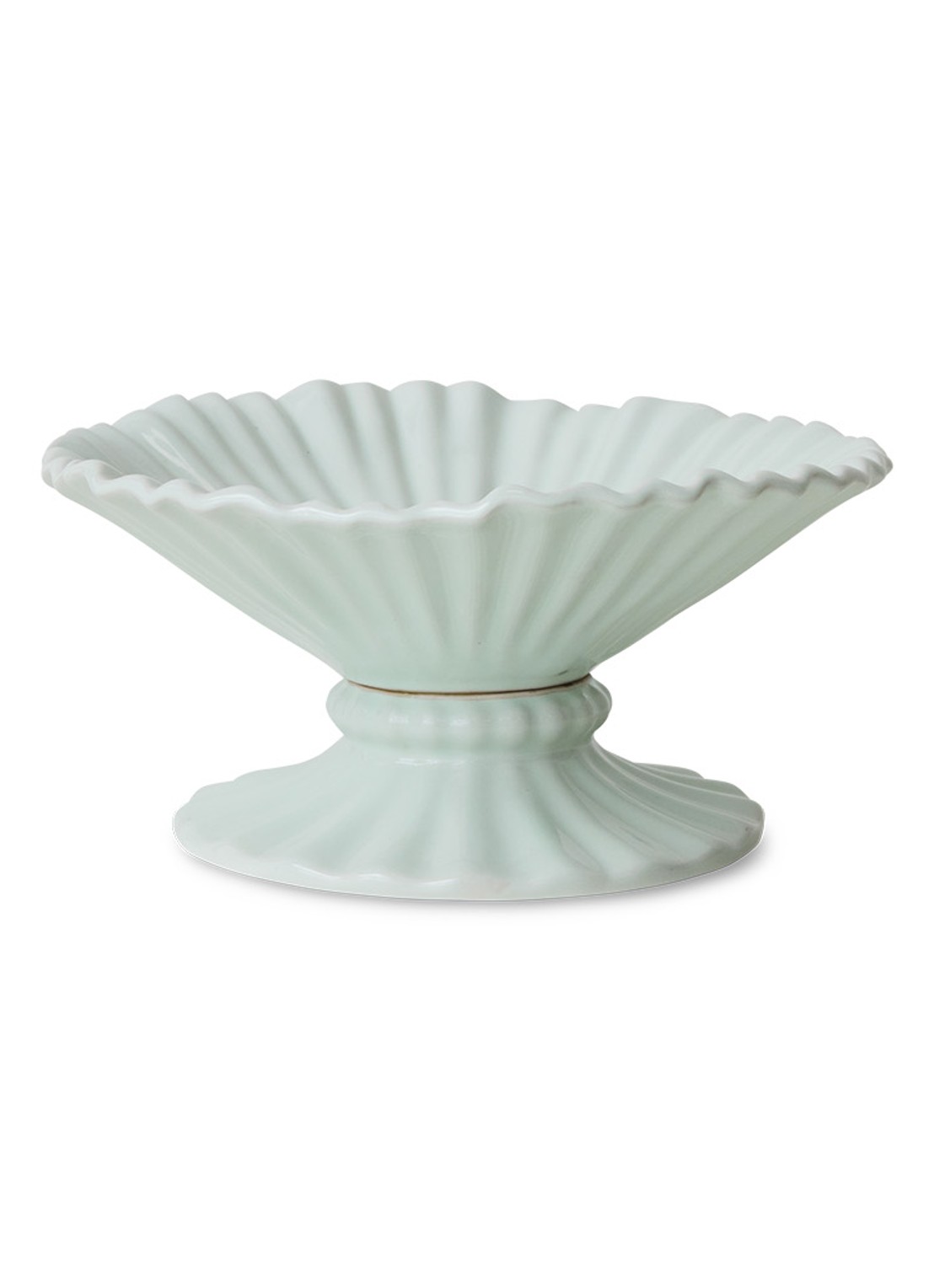 HKliving Fruitschaal 20 cm - voorkant lichtblauw