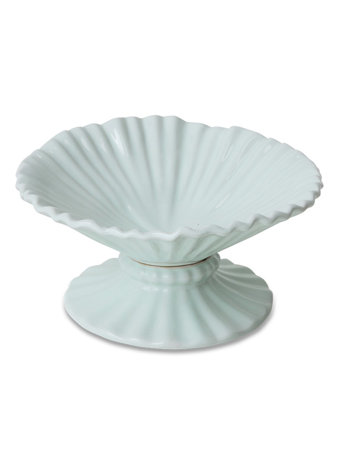 HKliving Fruitschaal 20 cm - voorkant 2 lichtblauw