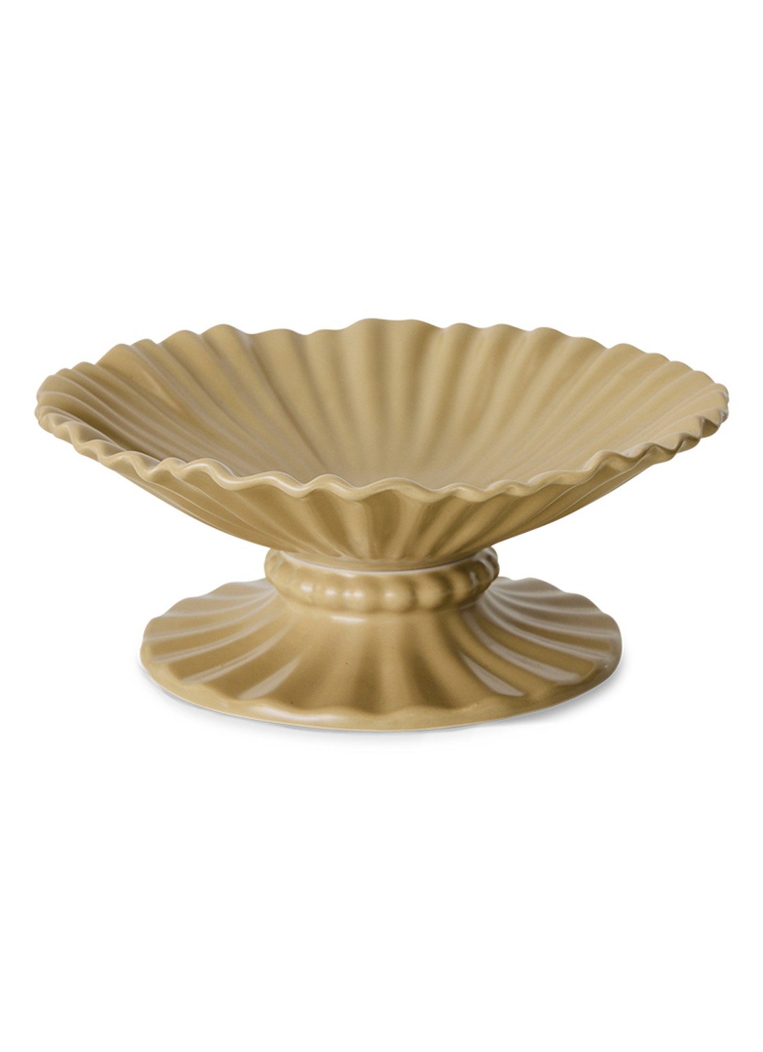 HKliving Fruitschaal 27 cm - detail beige