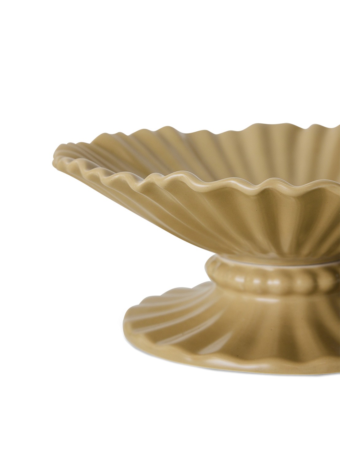 HKliving Fruitschaal 27 cm - detail 2 beige