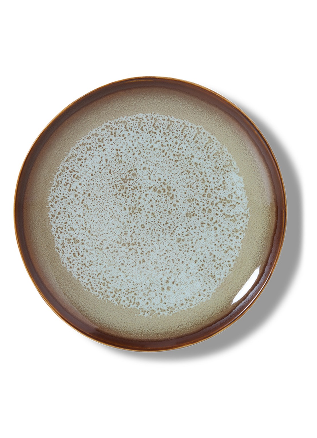 HKliving Gebaksbordje 17,5 cm set van 2 - achterkant 2 donkerblauw