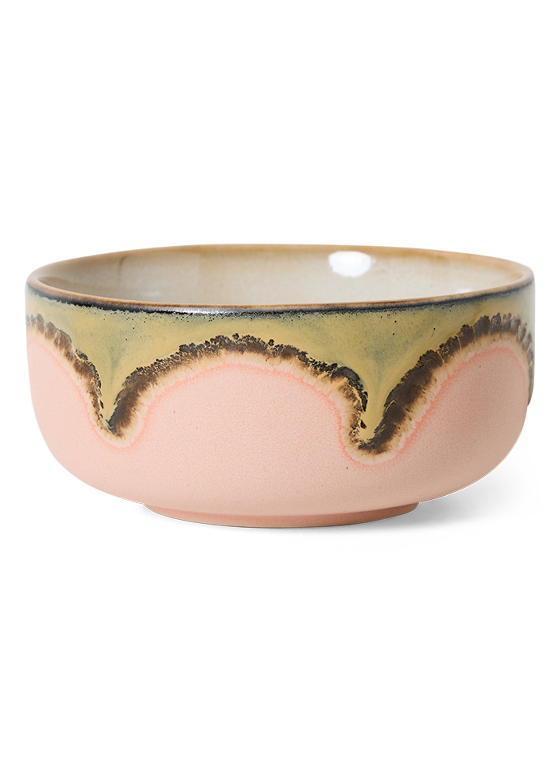 HKliving Gem dessert kom 12,5 cm - voorkant 2 lichtroze