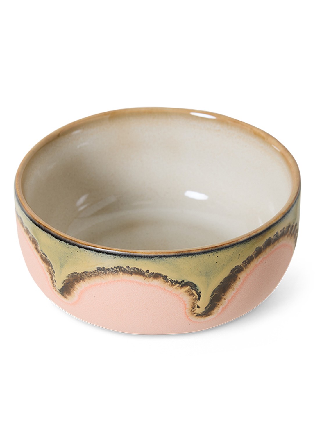 HKliving Gem dessert kom 12,5 cm - voorkant 3 lichtroze