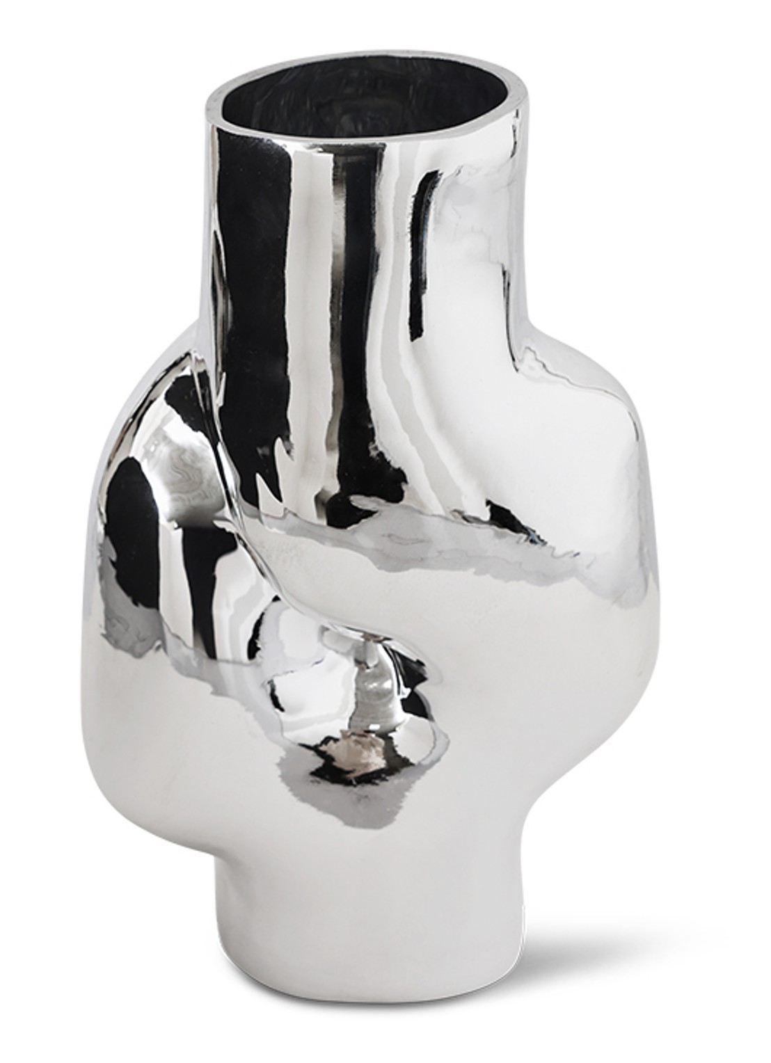 HKliving Gleam High vaas 32 cm - detail metallic