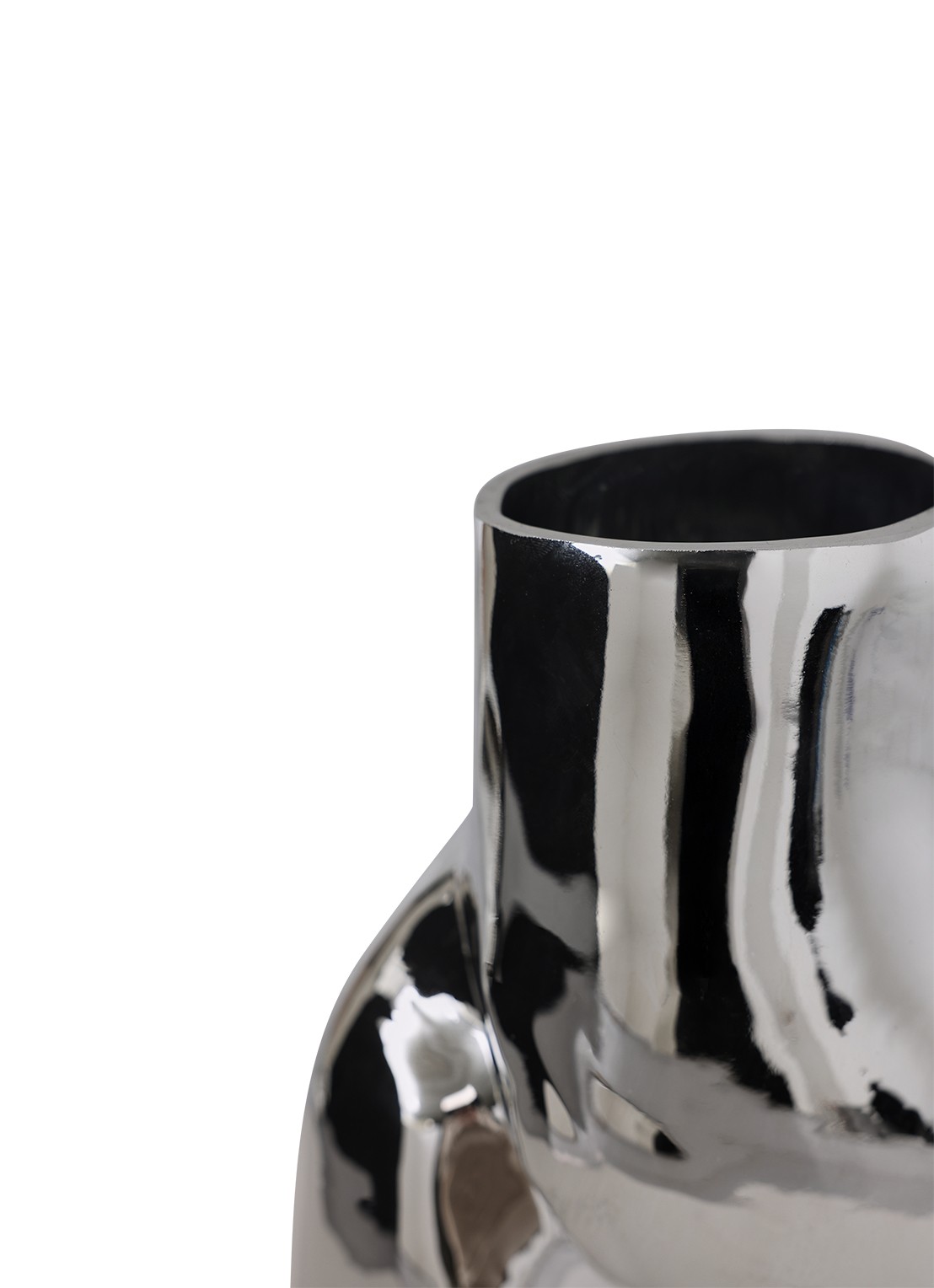HKliving Gleam High vaas 32 cm - detail 2 metallic