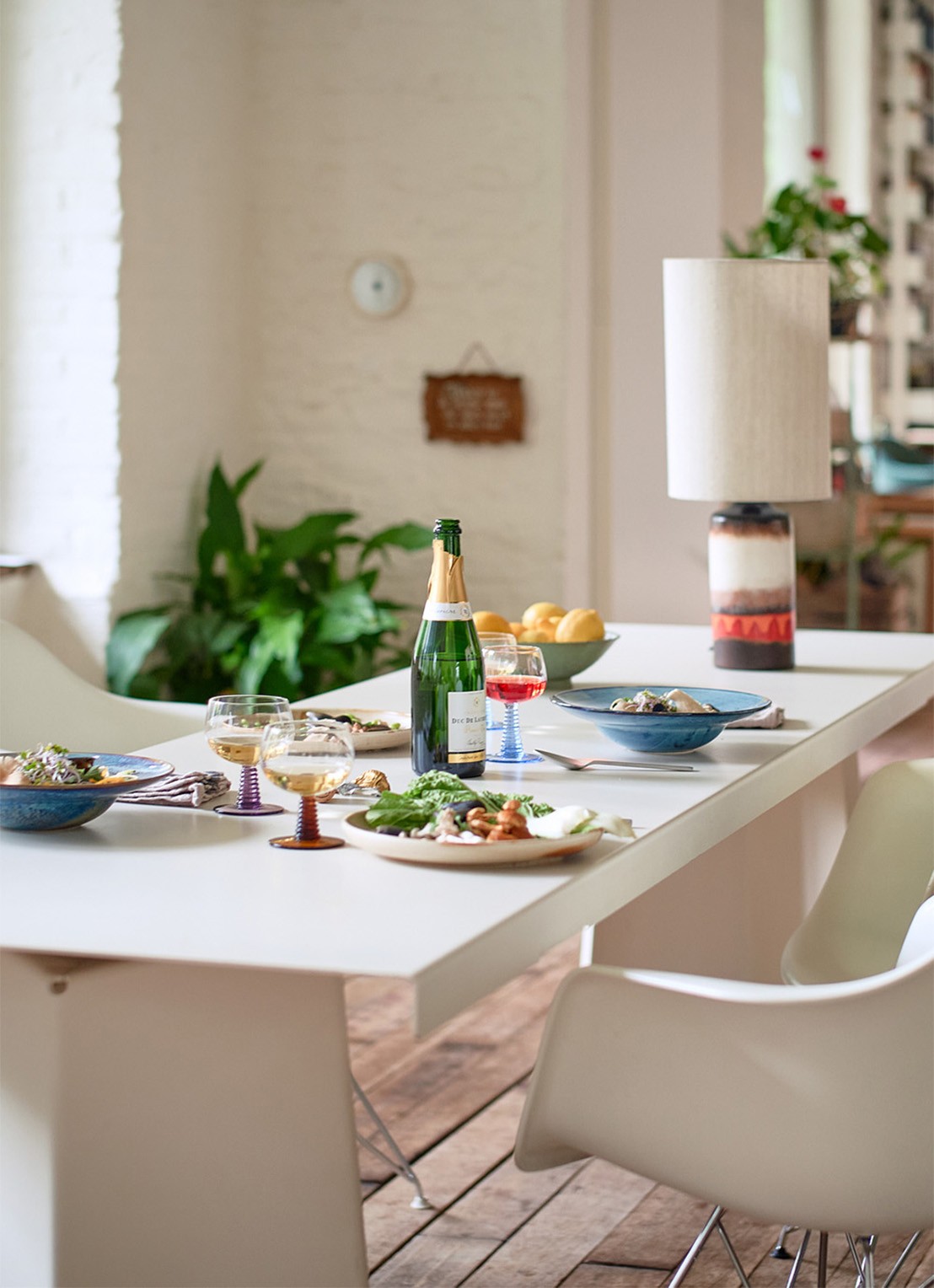 HKliving Home Chef pastabord 28 cm - detail 3 donkerblauw