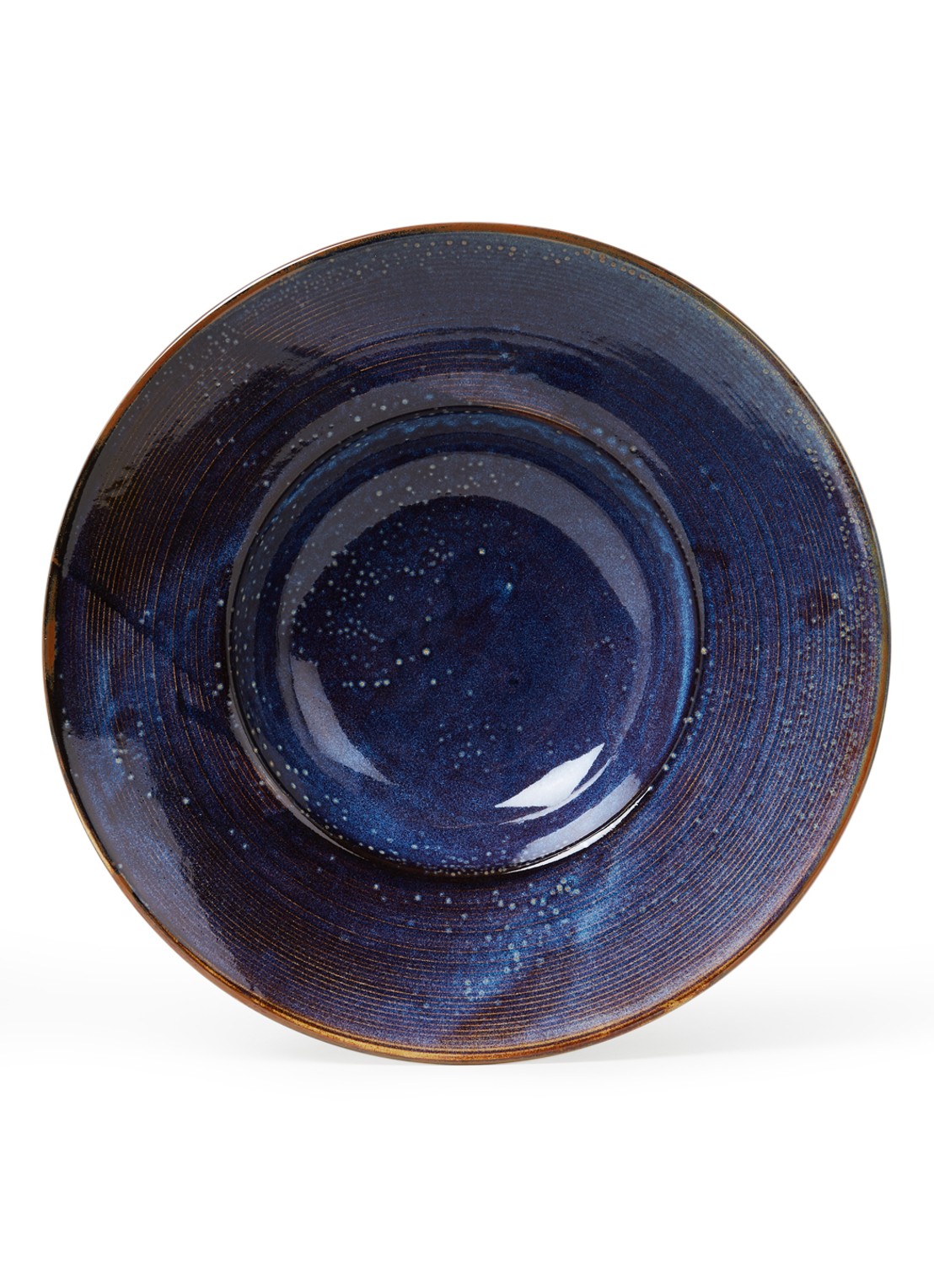 HKliving Home Chef pastabord 28 cm - voorkant 4 donkerblauw