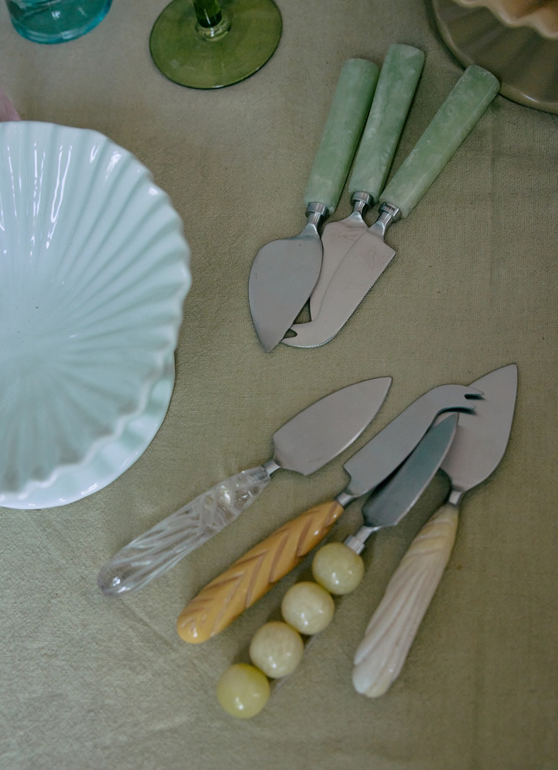HKliving Kaasmes set van 3 - voorkant 2 beige