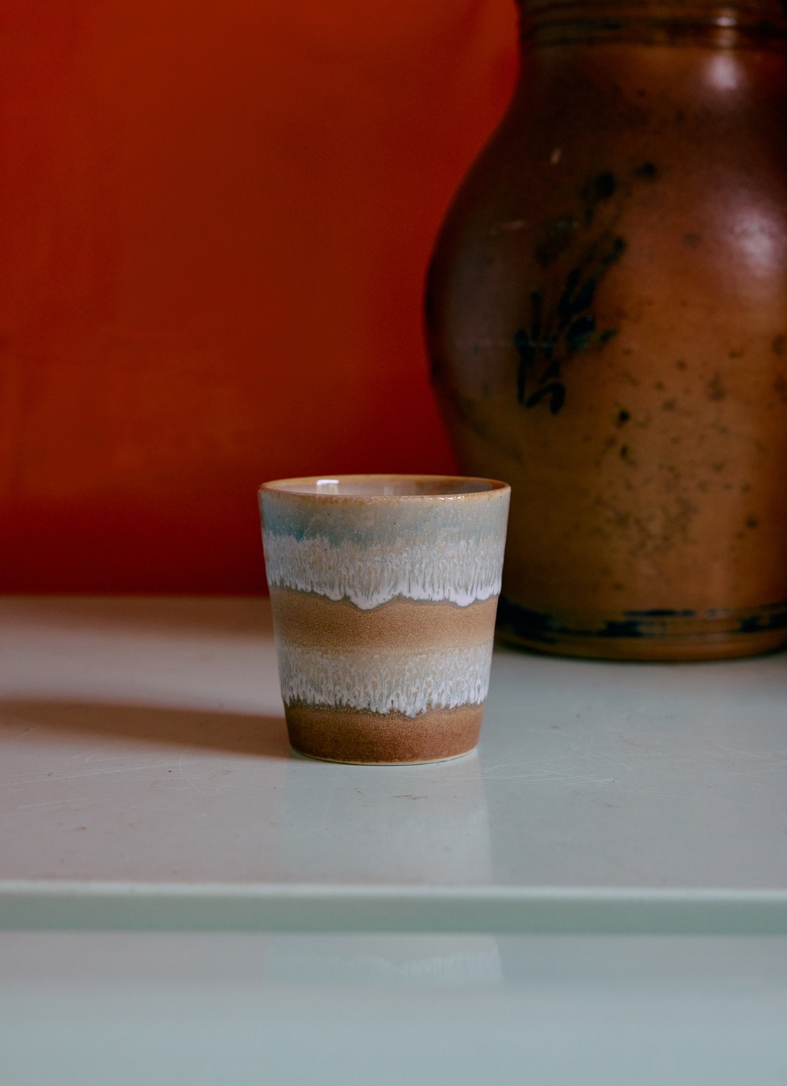 HKliving Koffiekopje 25 cl - voorkant 5 donkerblauw