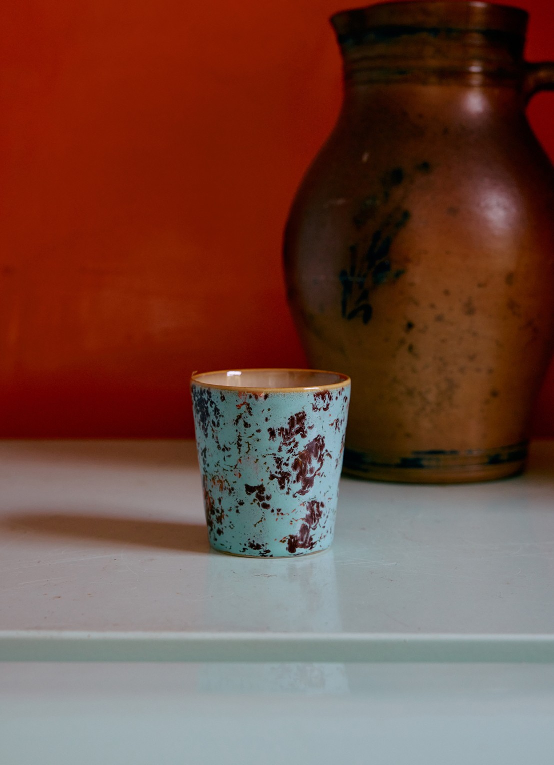 HKliving Koffiekopje 25 cl - voorkant 2 donkerblauw