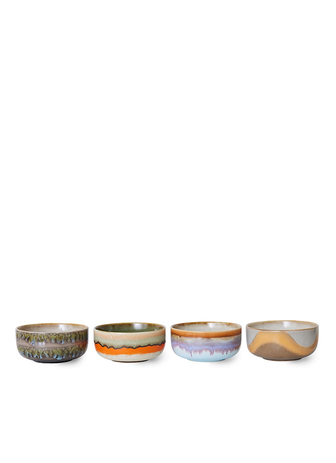 HKliving Kom 12,5 cm set van 4 - detail 3 multicolor
