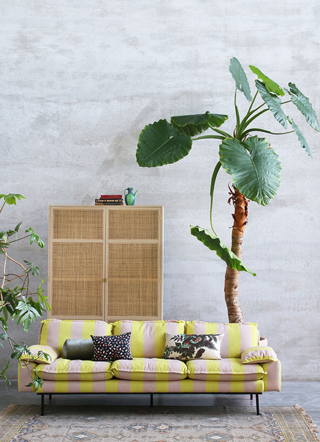 HKliving Kyoto sierkussen 35 x 60 cm - detail 7 groen