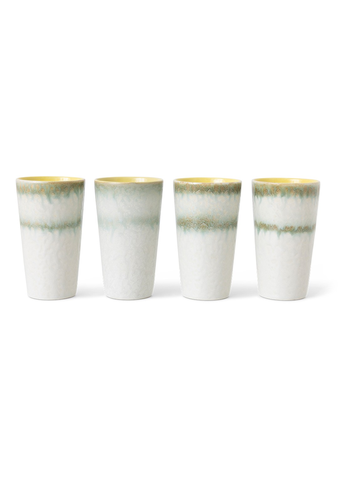 HKliving Latte mok 30 cl - achterkant 6 multicolor