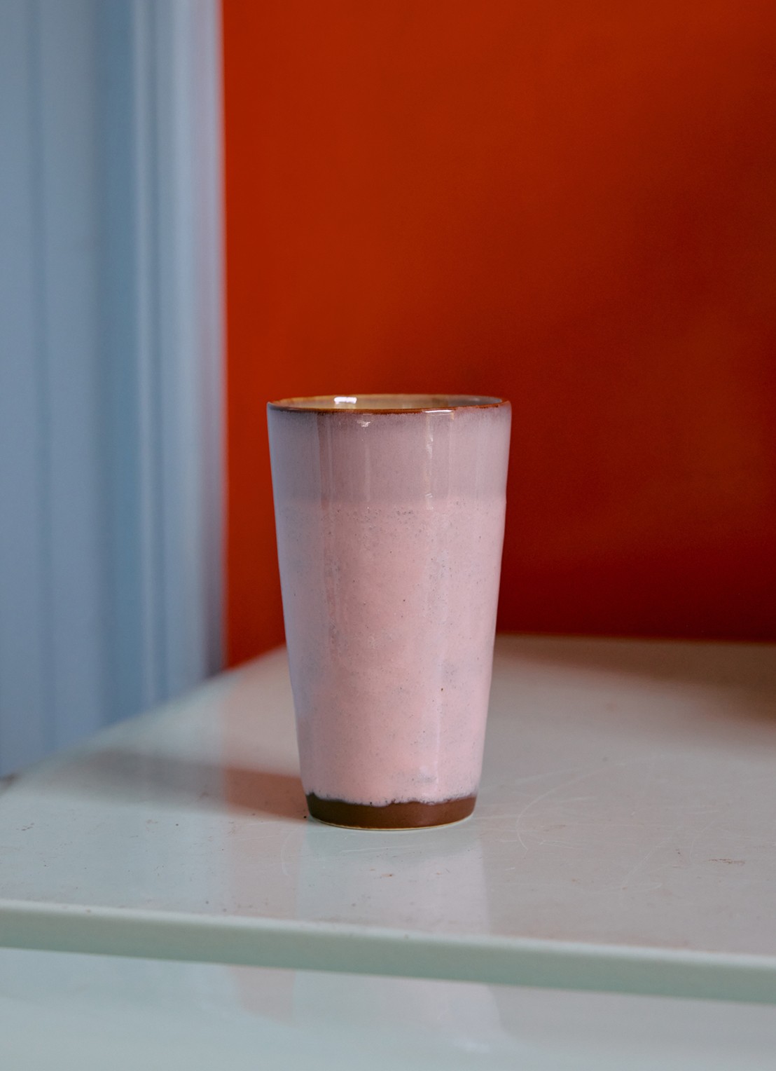 HKliving Latte mok 30 cl - achterkant 3 roze