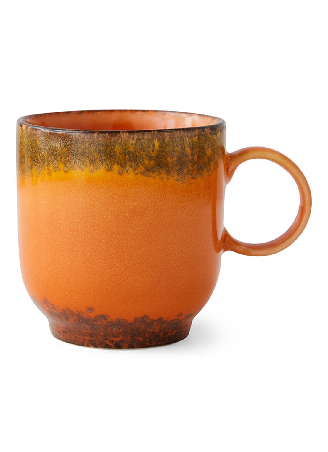 HKliving Liberica koffiekopje 23 cl - voorkant 4 orange