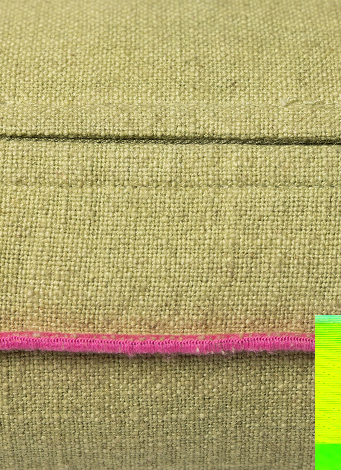 HKliving Mansion sierkussen 50 x 30 cm - detail 4 groen
