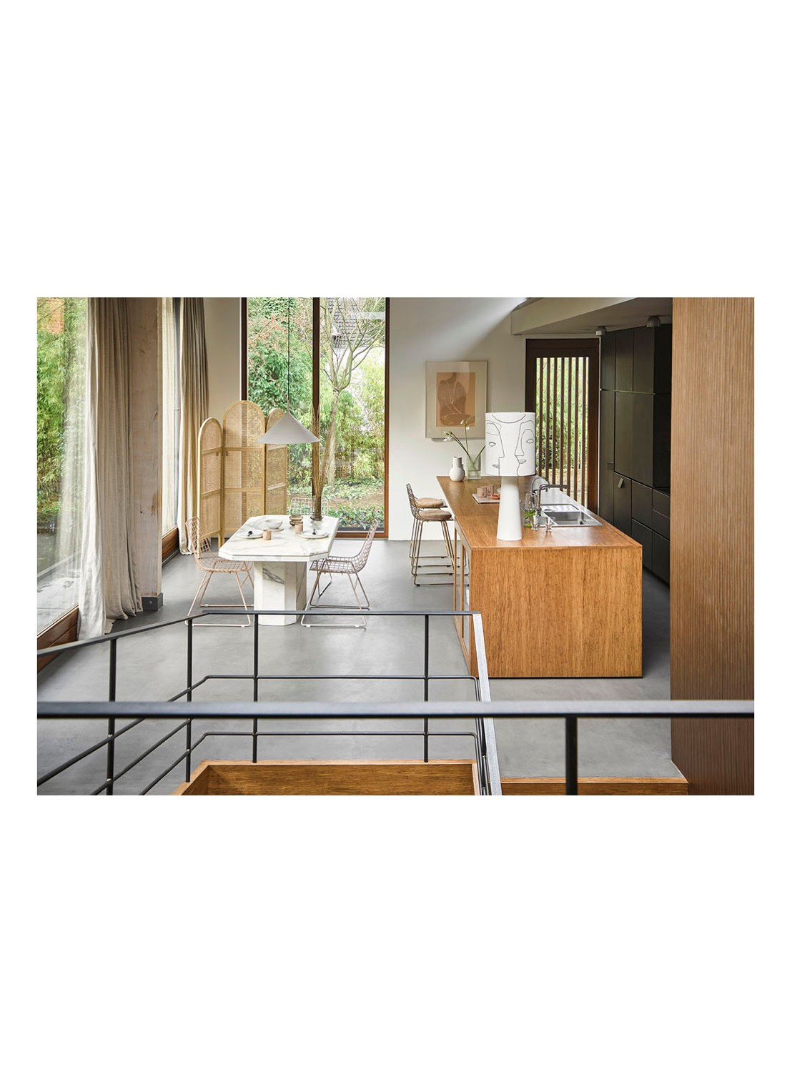HKliving Matt vaas S 26 cm - detail 3 wit