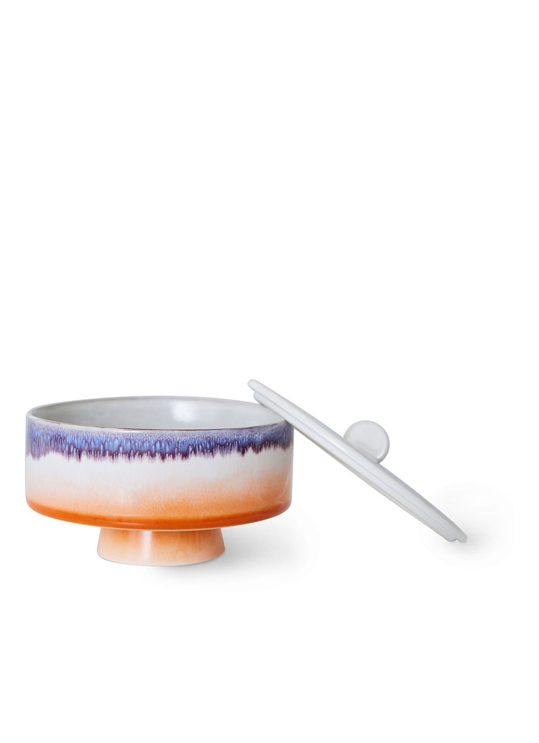 HKliving Mauve voorraadpot 14 cm - detail 3 orange