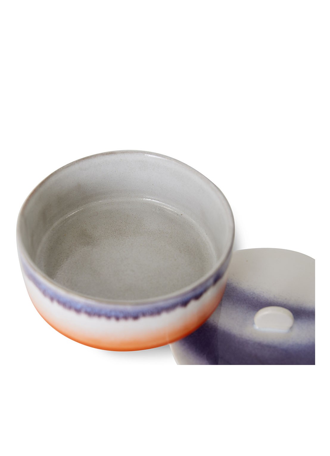 HKliving Mauve voorraadpot 14 cm - detail 4 orange