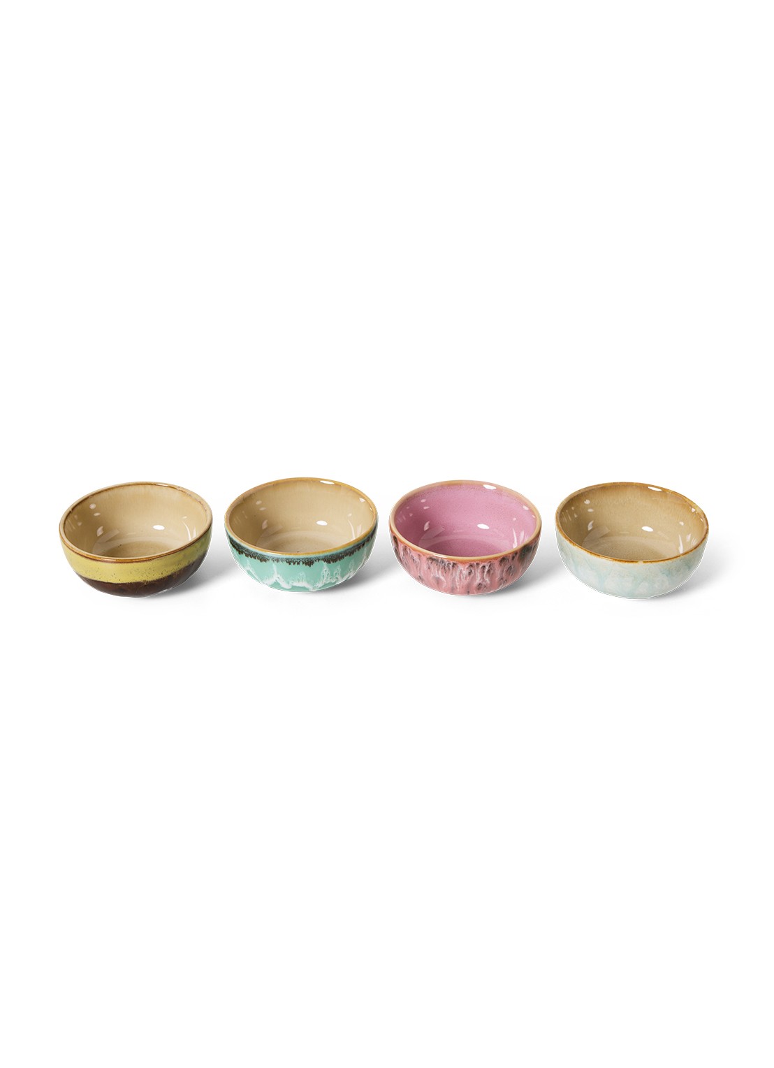 HKliving Modernist XS kom 8,3 cm set van 4 - detail 4 groen