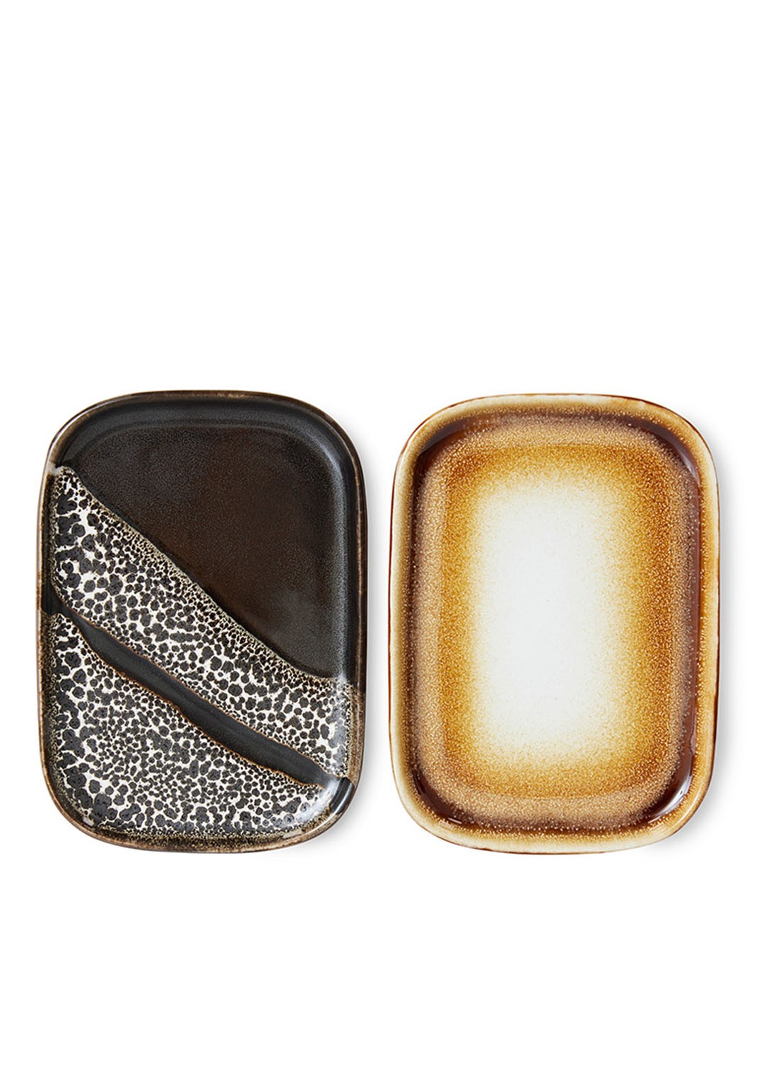 HKliving Mojave serveerschaal 14,5 cm set van 2 - voorkant multicolor