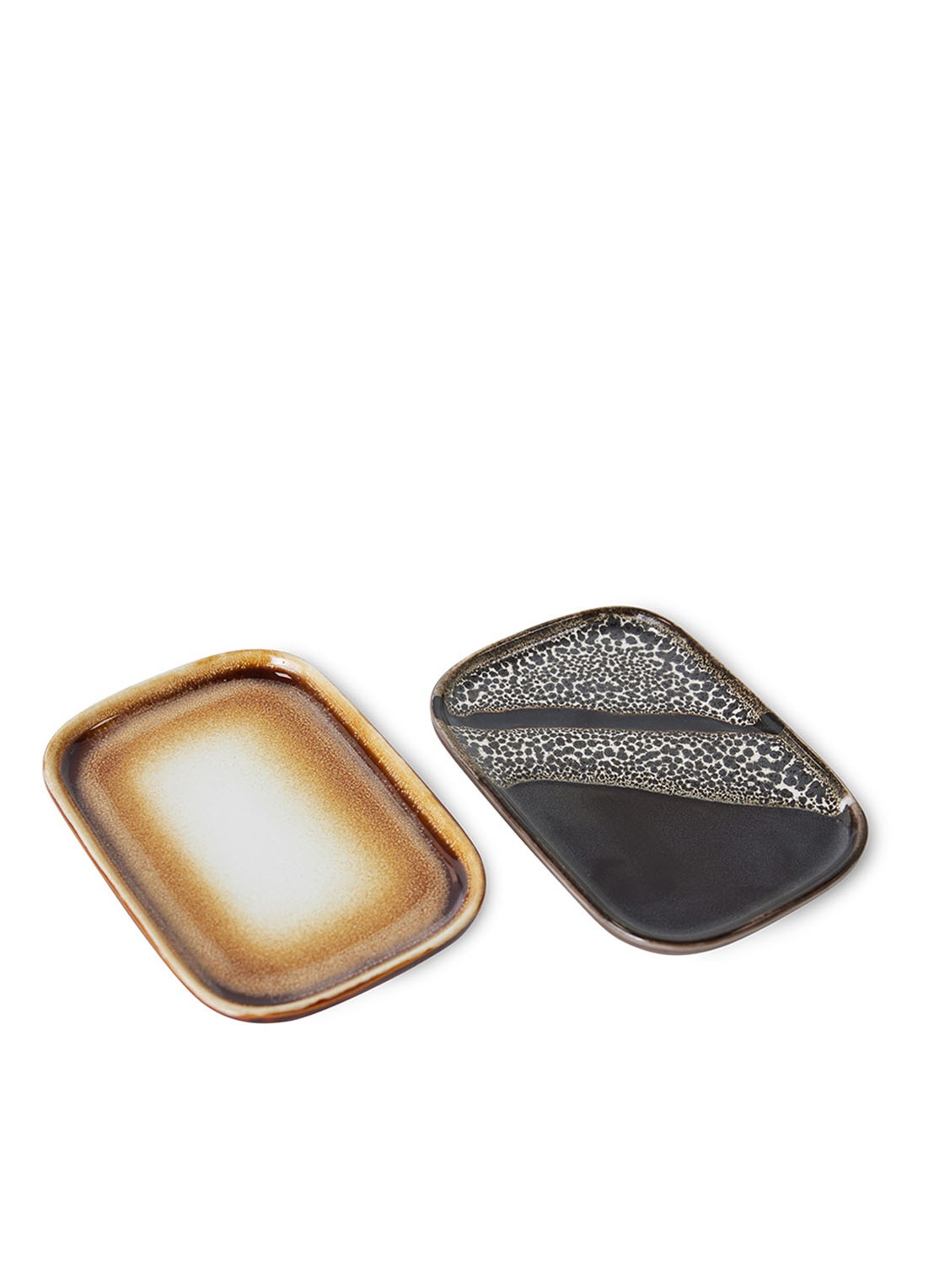 HKliving Mojave serveerschaal 14,5 cm set van 2 - voorkant 2 multicolor