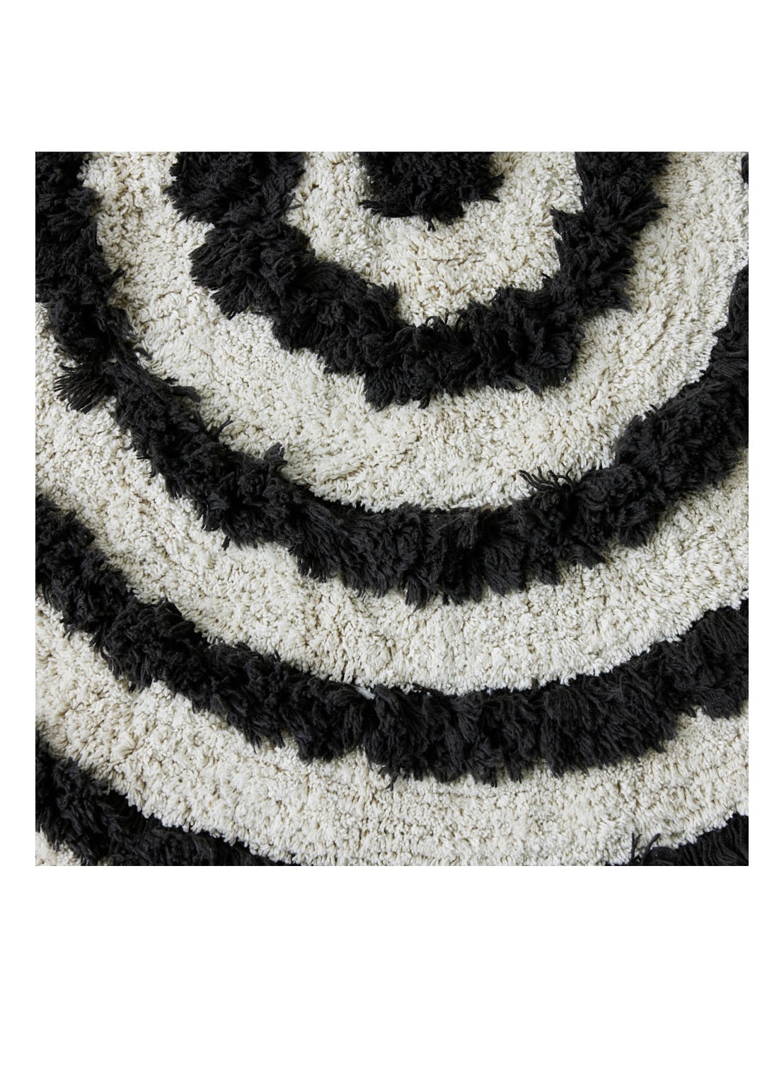 HKliving Mono badmat ø120 cm - detail 4 multicolor