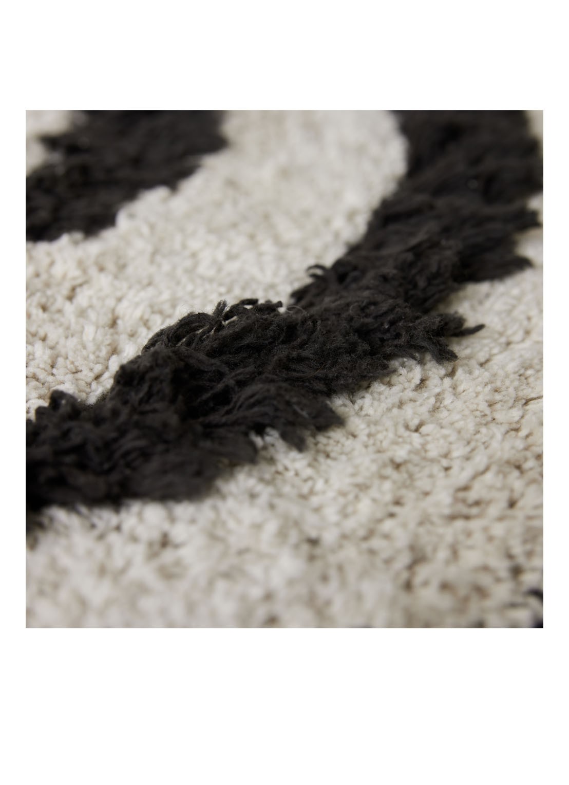 HKliving Mono badmat ø80 cm - detail 3 wit