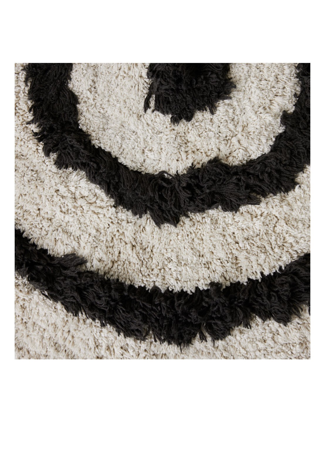 HKliving Mono badmat ø80 cm - detail 4 wit