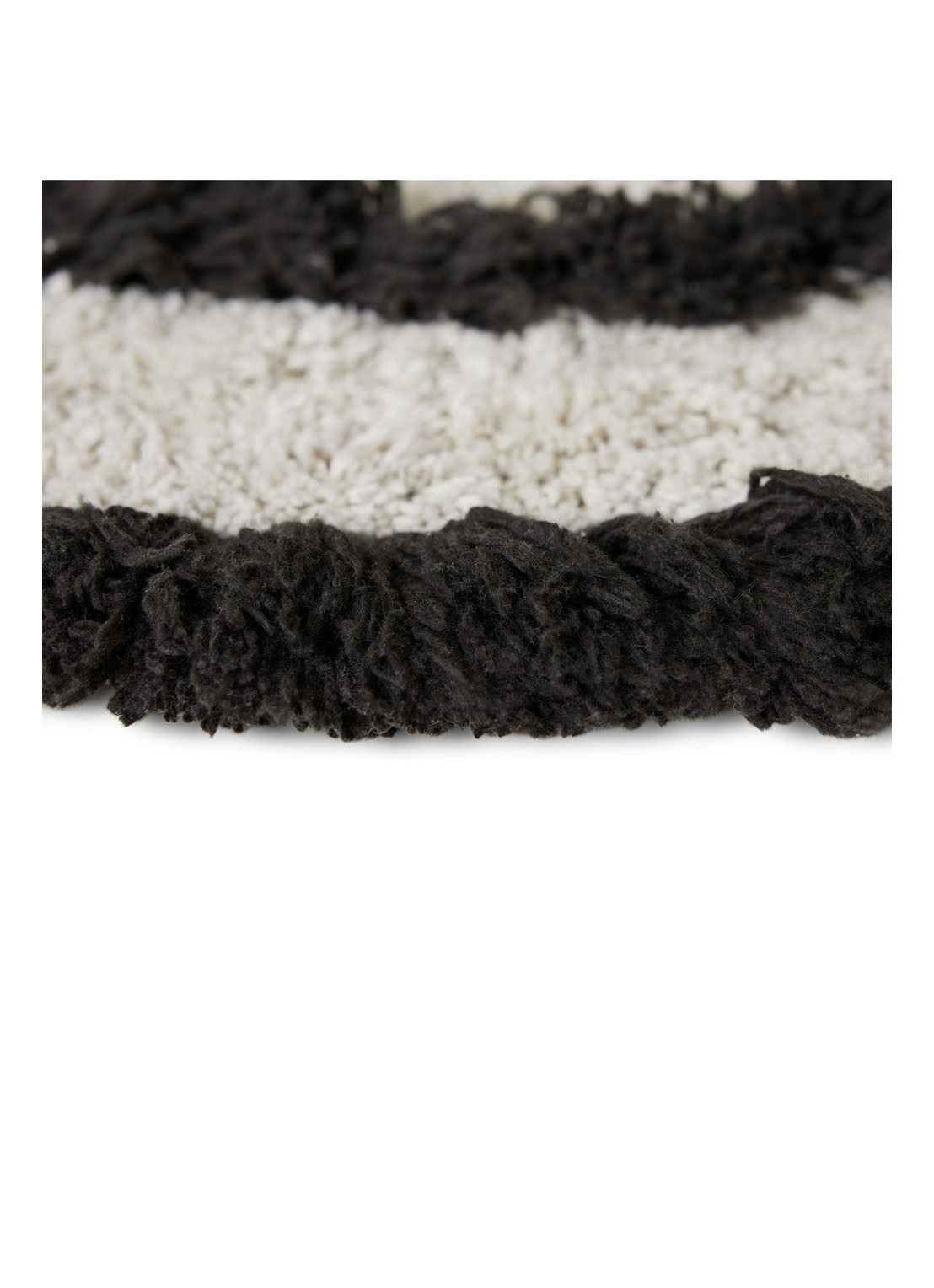 HKliving Mono badmat ø80 cm - detail 5 wit