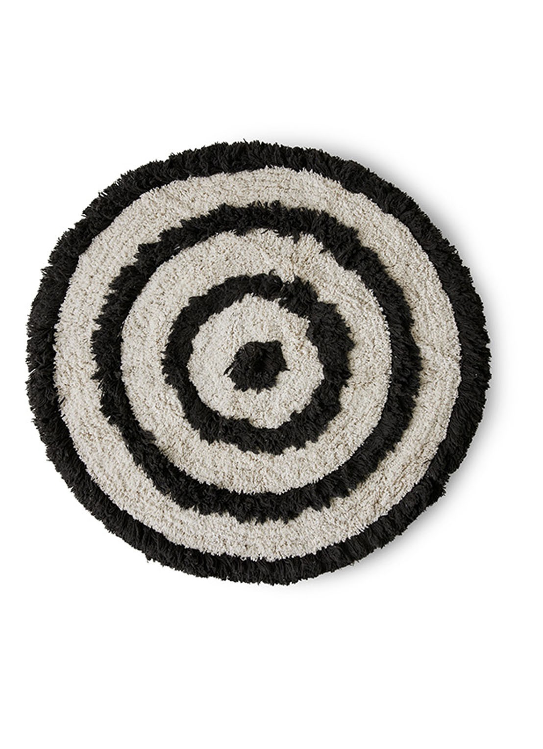 HKliving Mono badmat ø80 cm - voorkant wit