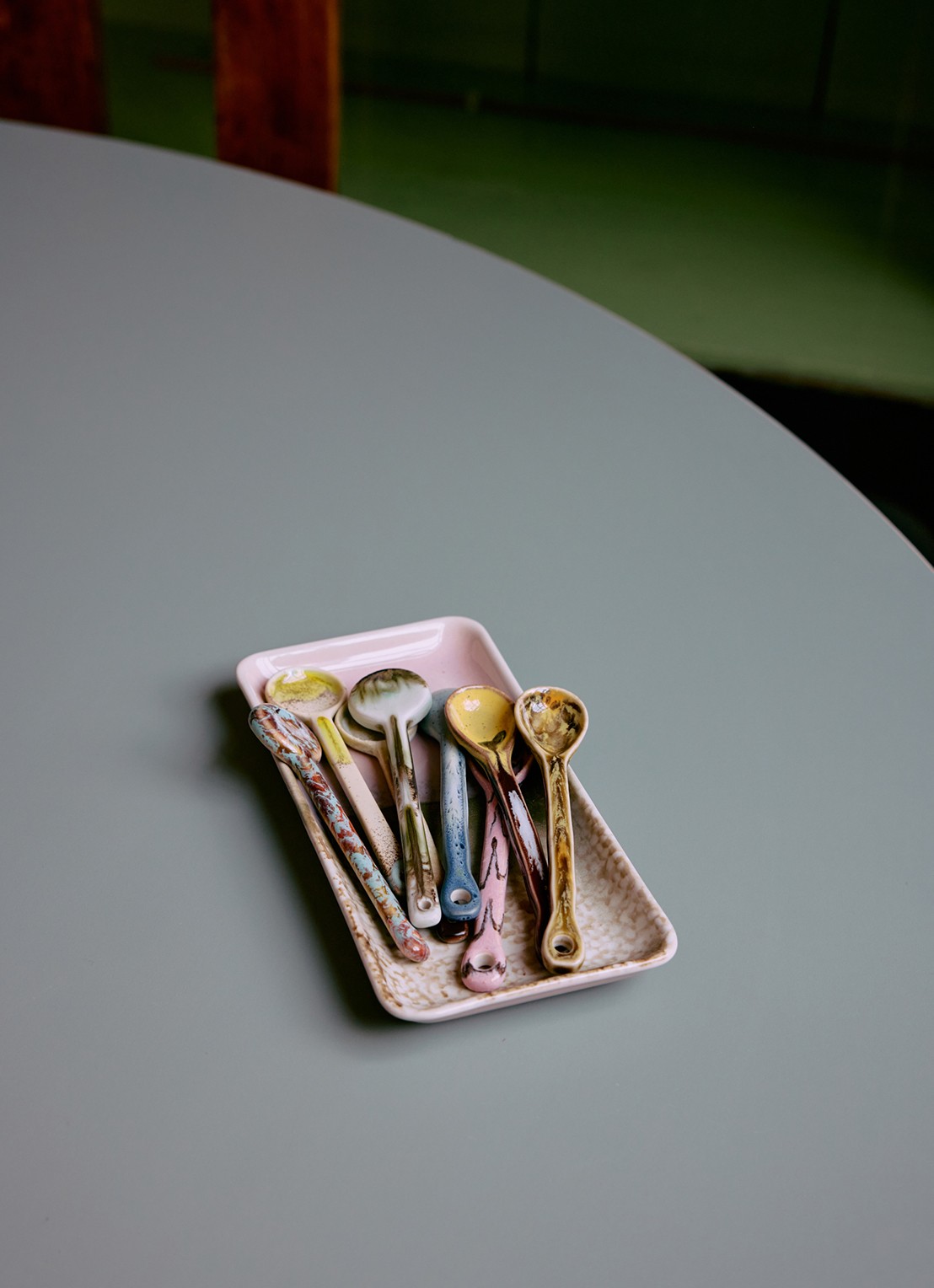 HKliving Muse schaal 18,5 cm - achterkant 3 roze