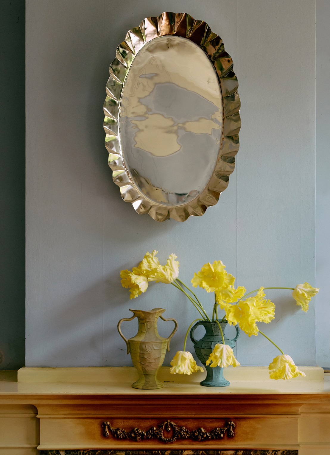 HKliving New Classics vaas - detail 2 beige