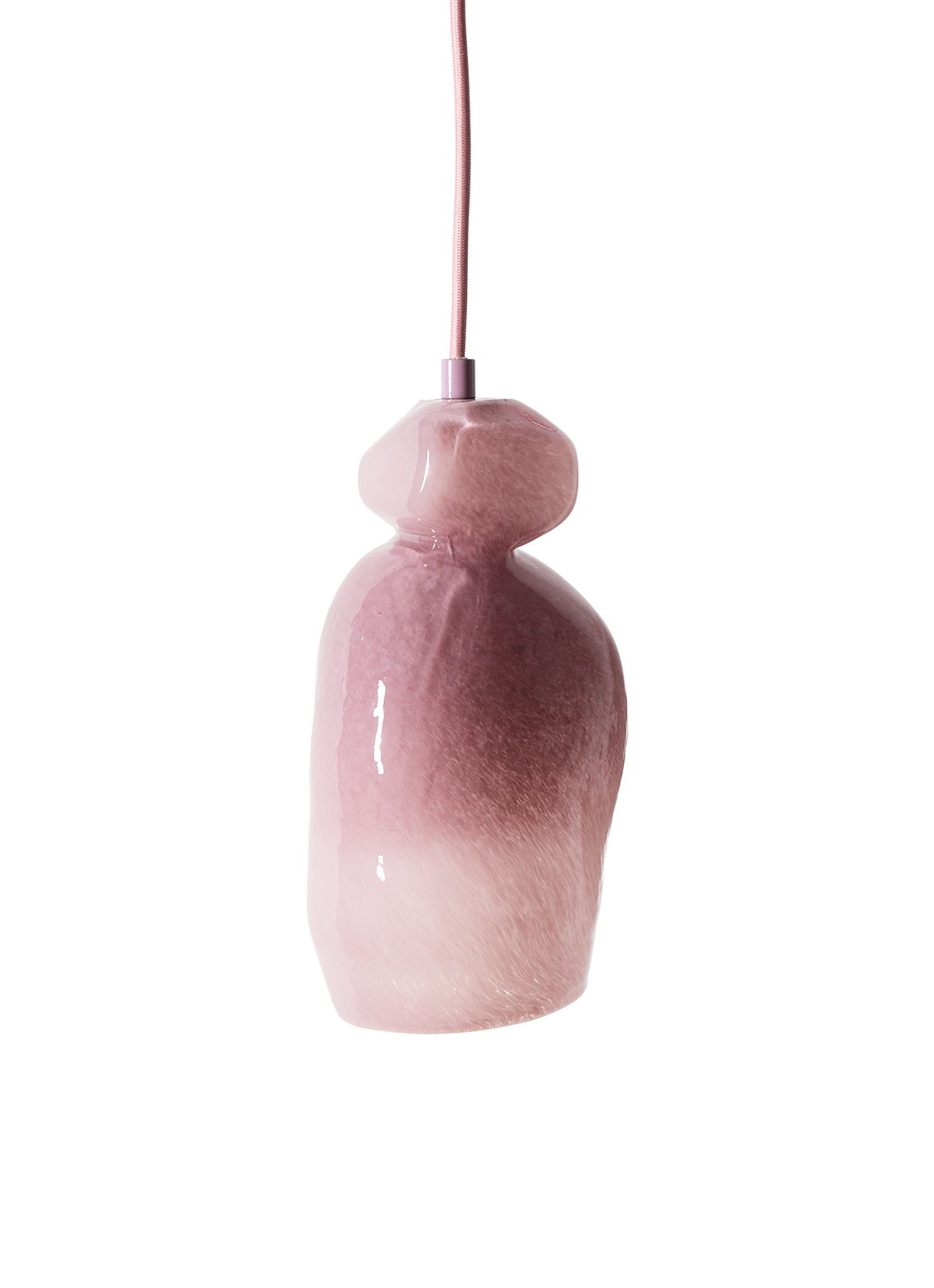 HKliving Nienke Sikkema hanglamp 28 cm - voorkant 6 roze