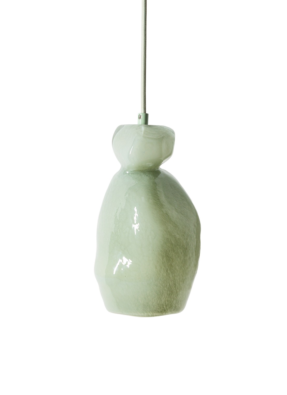 HKliving Nienke Sikkema hanglamp 28 cm - voorkant groen
