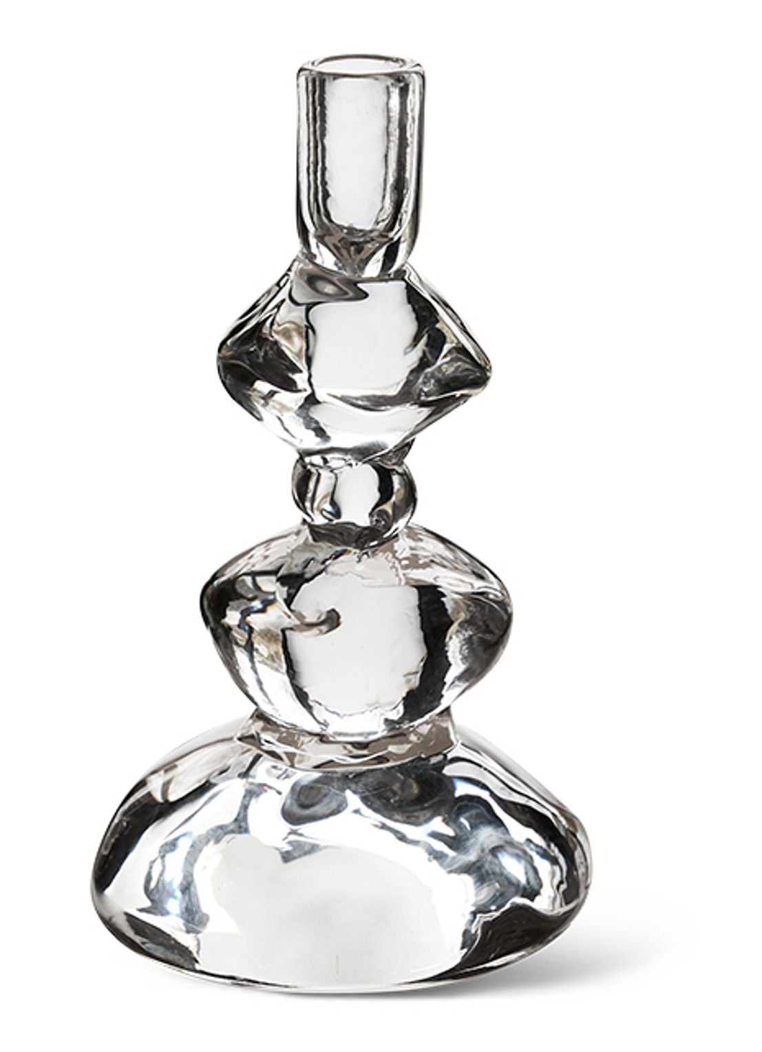 HKliving Nienke Sikkema kandelaar 23 cm - voorkant transparant