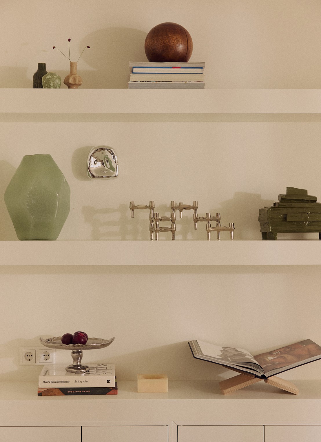 HKliving Nienke Sikkema vaas 34 cm - detail 4 groen