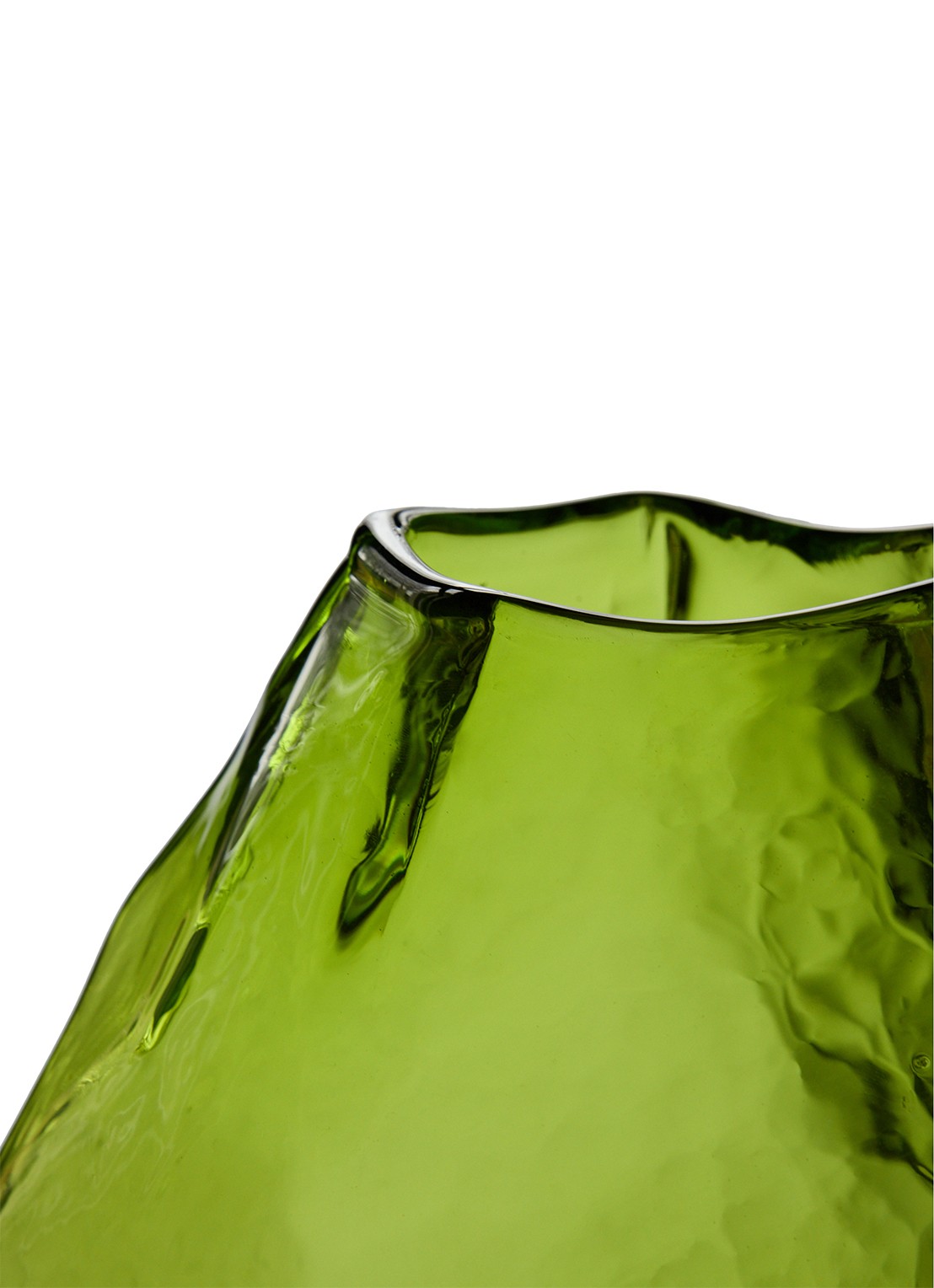 HKliving Nienke Sikkema vaas 34 cm - achterkant 3 groen